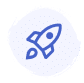 Blue rocket