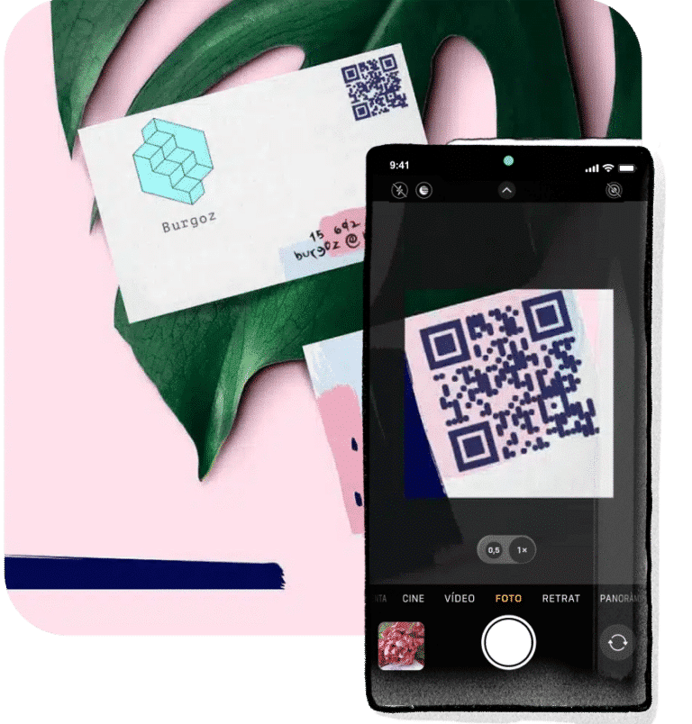 vCard QR Code work