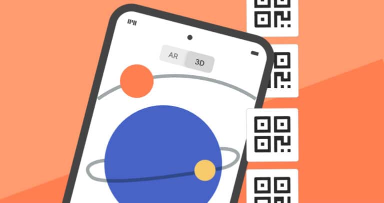 QR codes for AR