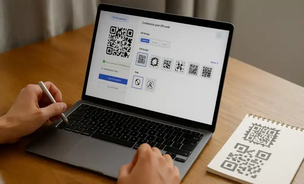 Design a custom shape QR code