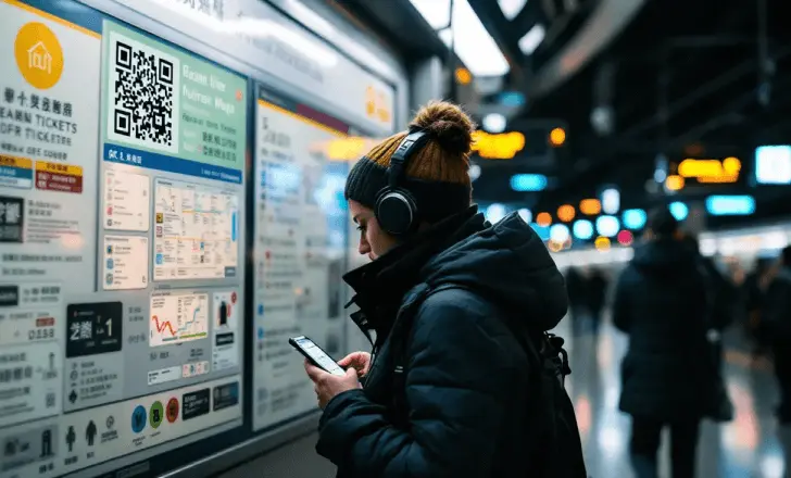 QR Codes in Public Transport