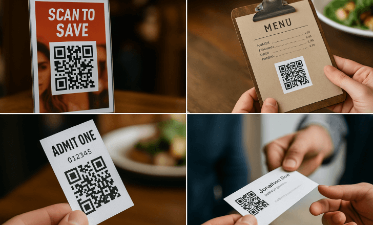 Common QR code use cases in marketing and services