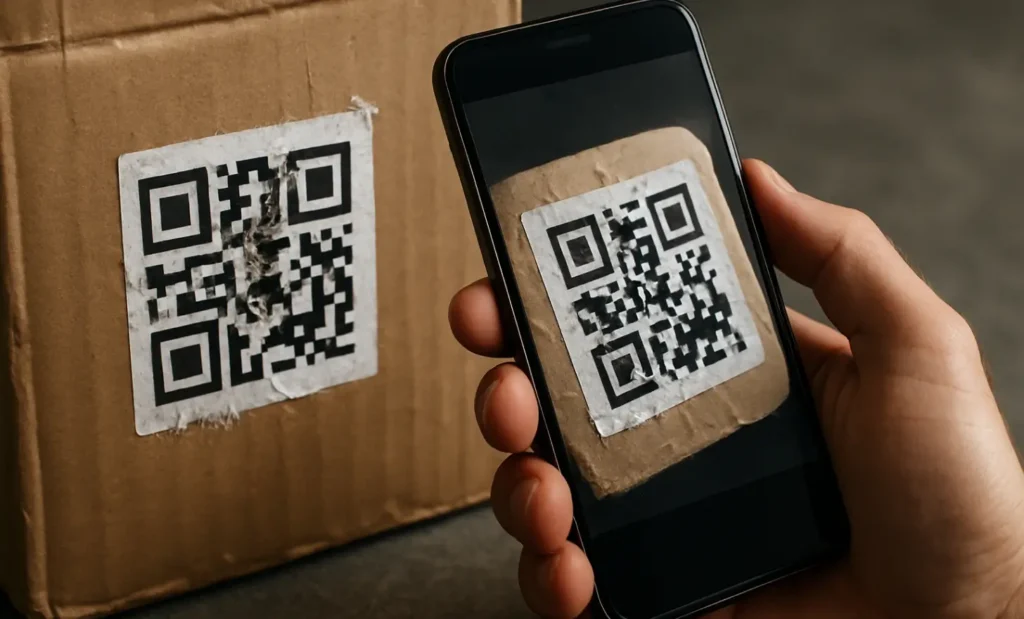 Damaged QR code scanned successfully