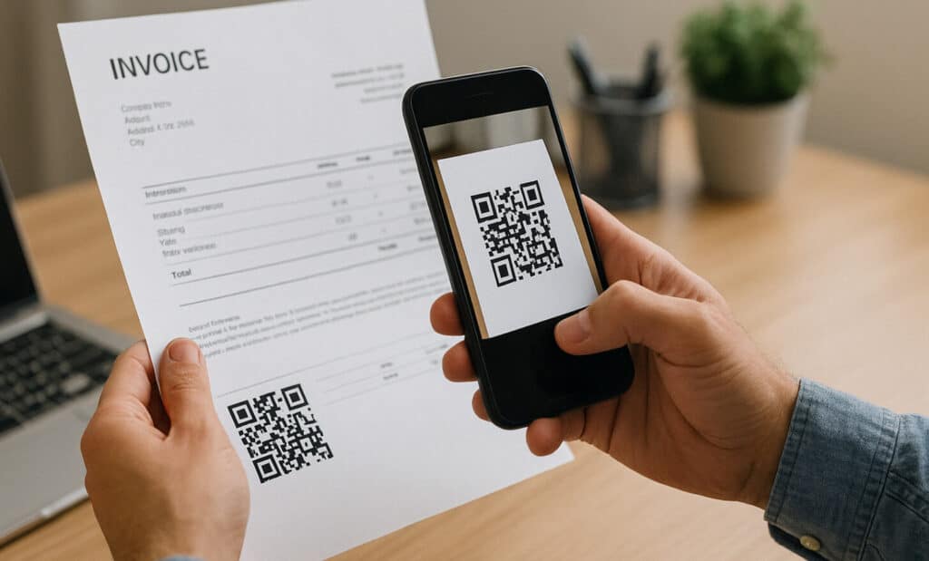 How can QR codes enhance financial services for businesses?