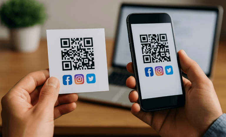 How to create a QR code for social media links