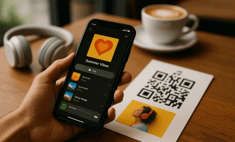 How to generate a QR code for a playlist