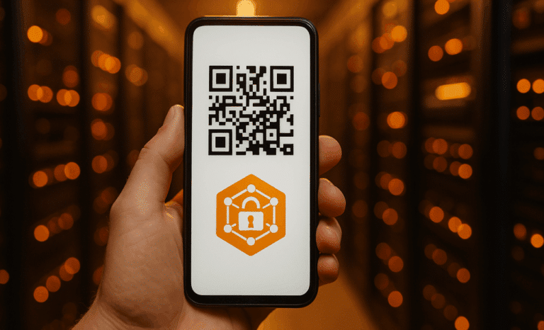 QR codes and blockchain technology