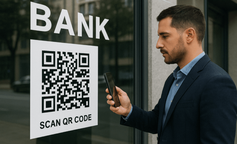 QR codes in banking services