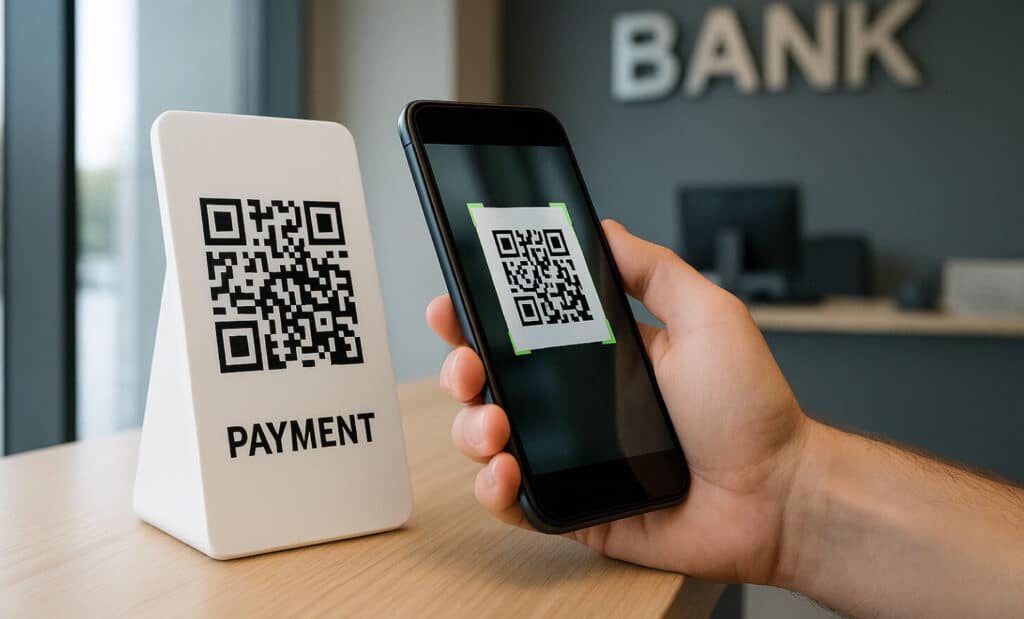 What are QR codes, and how do they work in banking?