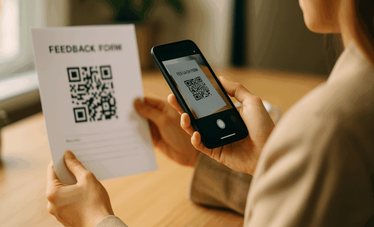 QR codes for customer feedback