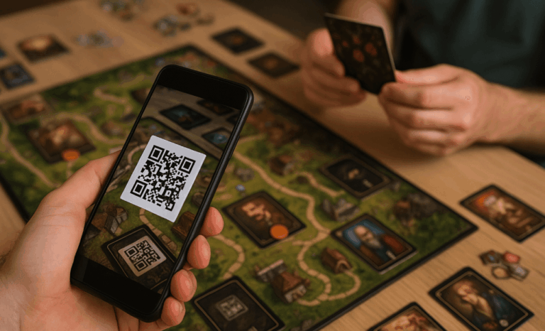 QR codes in board games