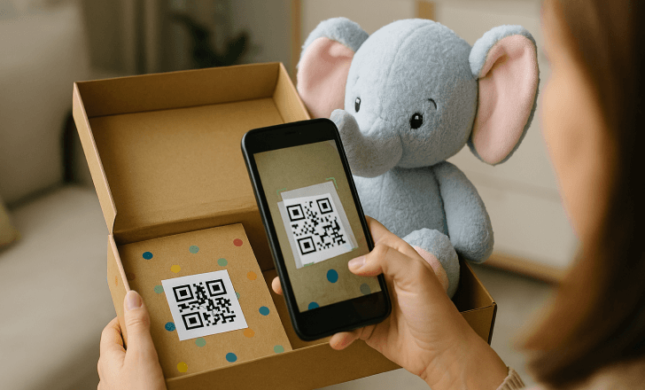 Real-world examples of QR code usage in the toy industry