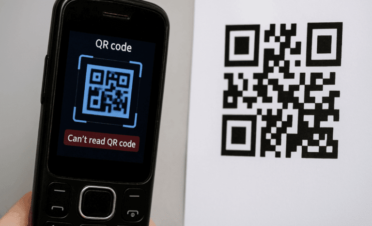 QR code not scanning on older phones