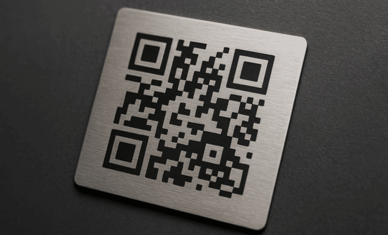 QR code print on metal