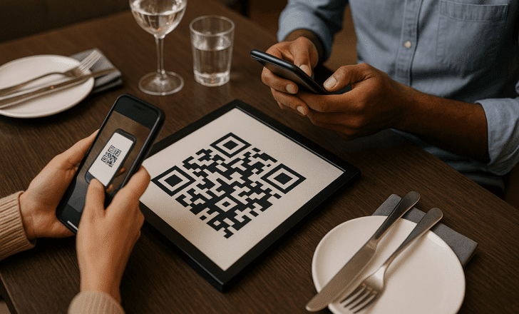 Where should you place your social media QR code
