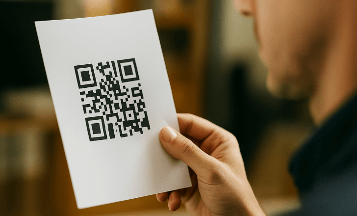 A QR code malicious