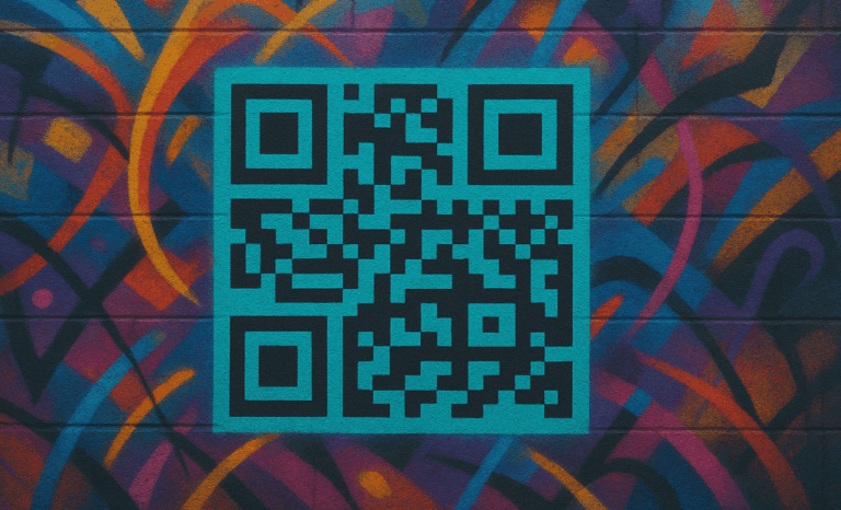 Painted QR code