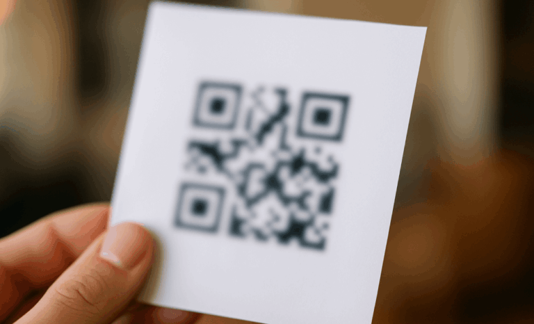 QR code blur