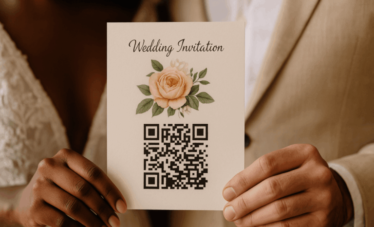 QR invitation wedding creative ideas