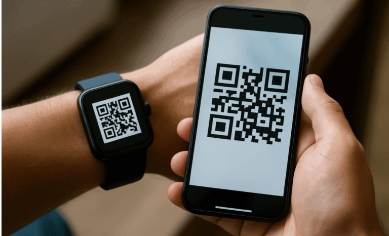 Smartwatch QR scanner