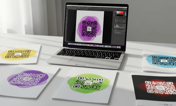 Comparing printed and digital colored QR codes