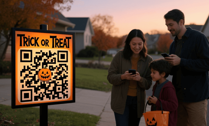 Family trick-or-treating