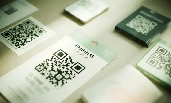 Various types of printed QR codes ready to be scanned online
