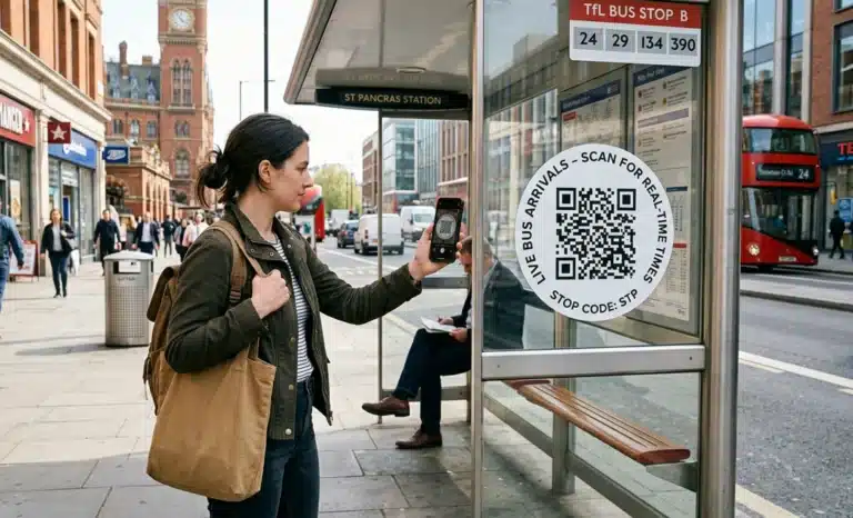 AI QR codes for public transport