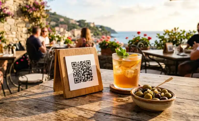AI QR code for seasonal menu