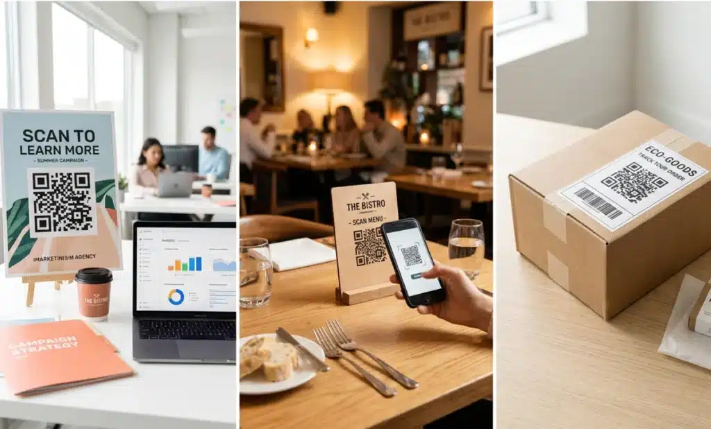 State of dynamic QR codes in 2026: What 1.1 billion scans reveal 1 Represents the three leading industries agencies, restaurants, e-commerce