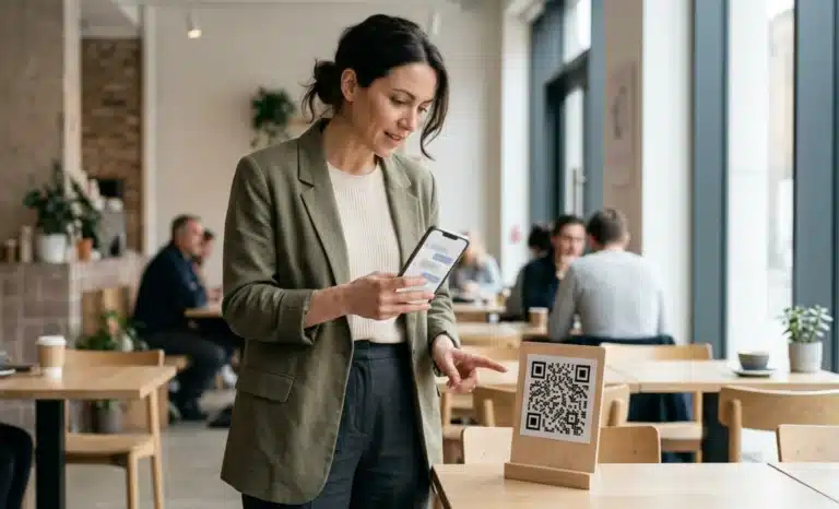 QR code scan-to-conversation rate
